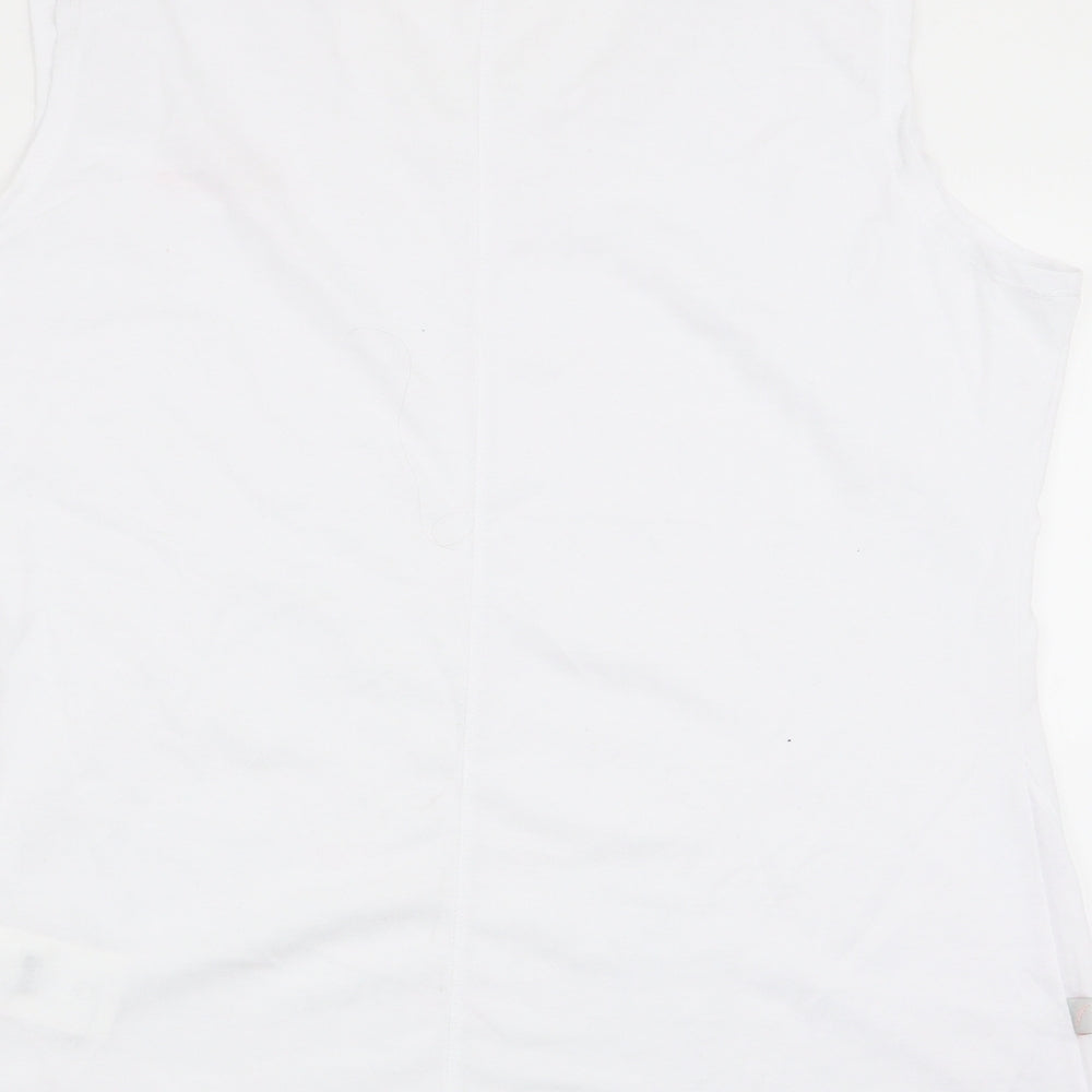 Womens UK Size 14 LA Gear White Basic Tank