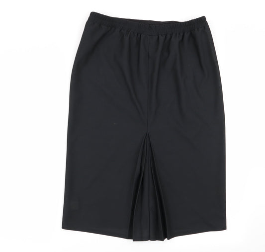 Debut Womens Black Flare Skirt Size 14 - Stretch waistband