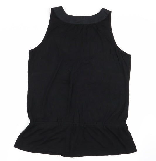 Womens UK Size 14 Monsoon Black Basic Tank