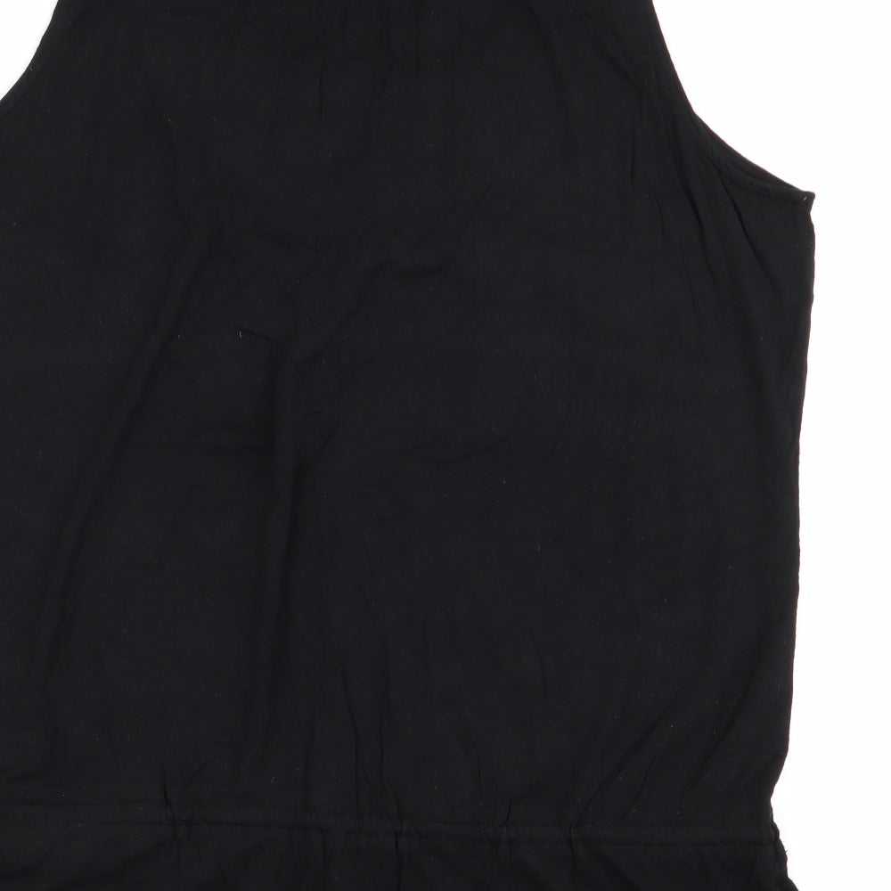 Womens UK Size 14 Monsoon Black Basic Tank