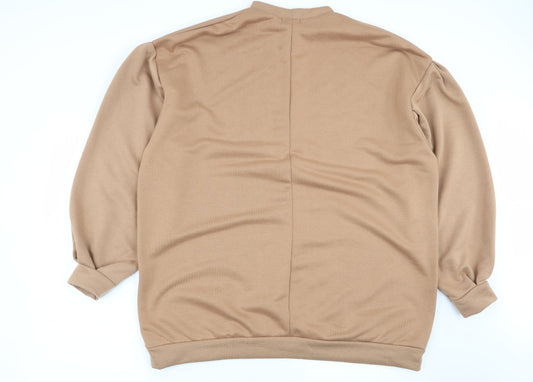 rokoko Womens Brown Pullover Jumper Size 14