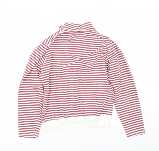 Original Essentials Womens Red Striped Pullover Jumper Size S
