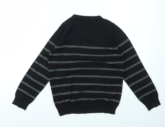 George Boys Multicoloured Striped Pullover Jumper Size 9-10 Years