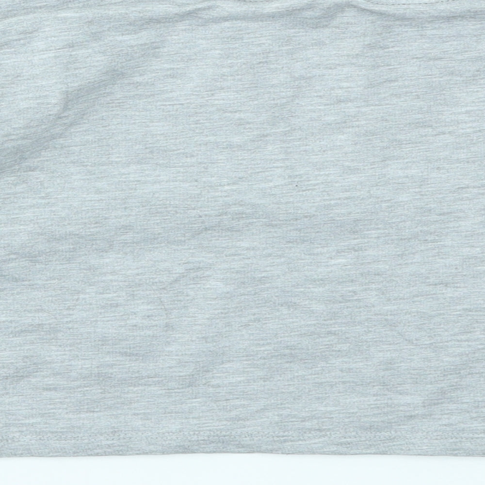Brand and care label for George girls’ grey jumper, size 7-8, years