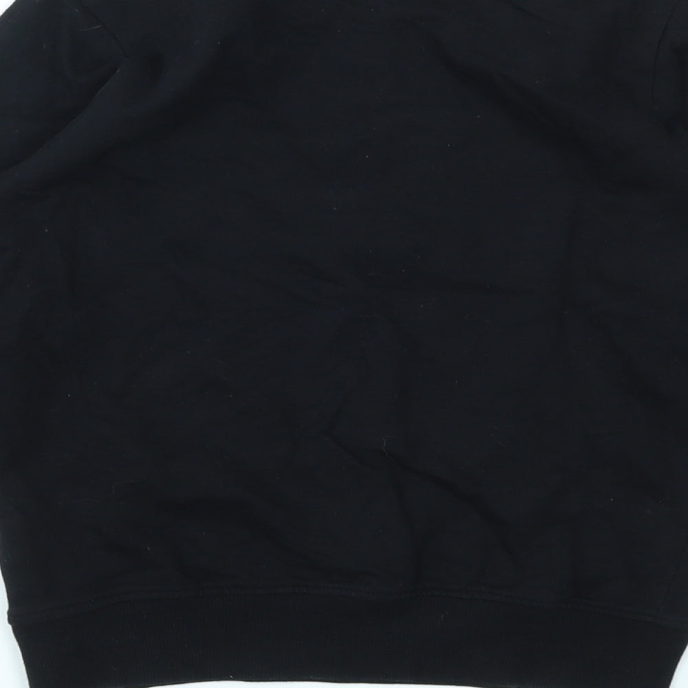 Brand and care label for WOLFPAX boys’ blue pullover sweatshirt, size 9-10, years