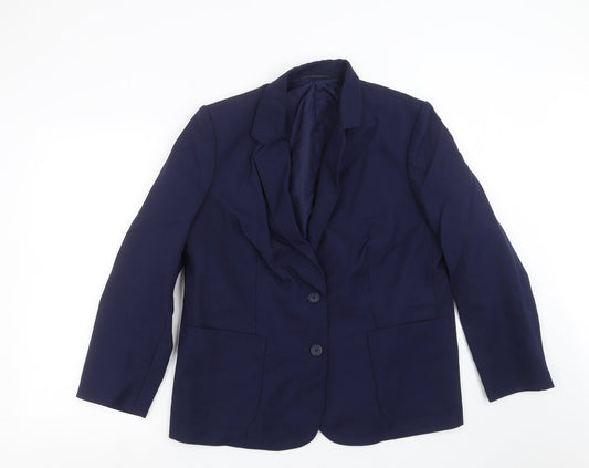 Womens UK Size 18 st Michael Regular Blue Suit Jacket