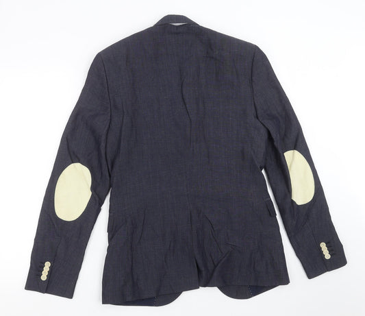 Mens UK Size 36 H&M Regular Blue Suit Jacket