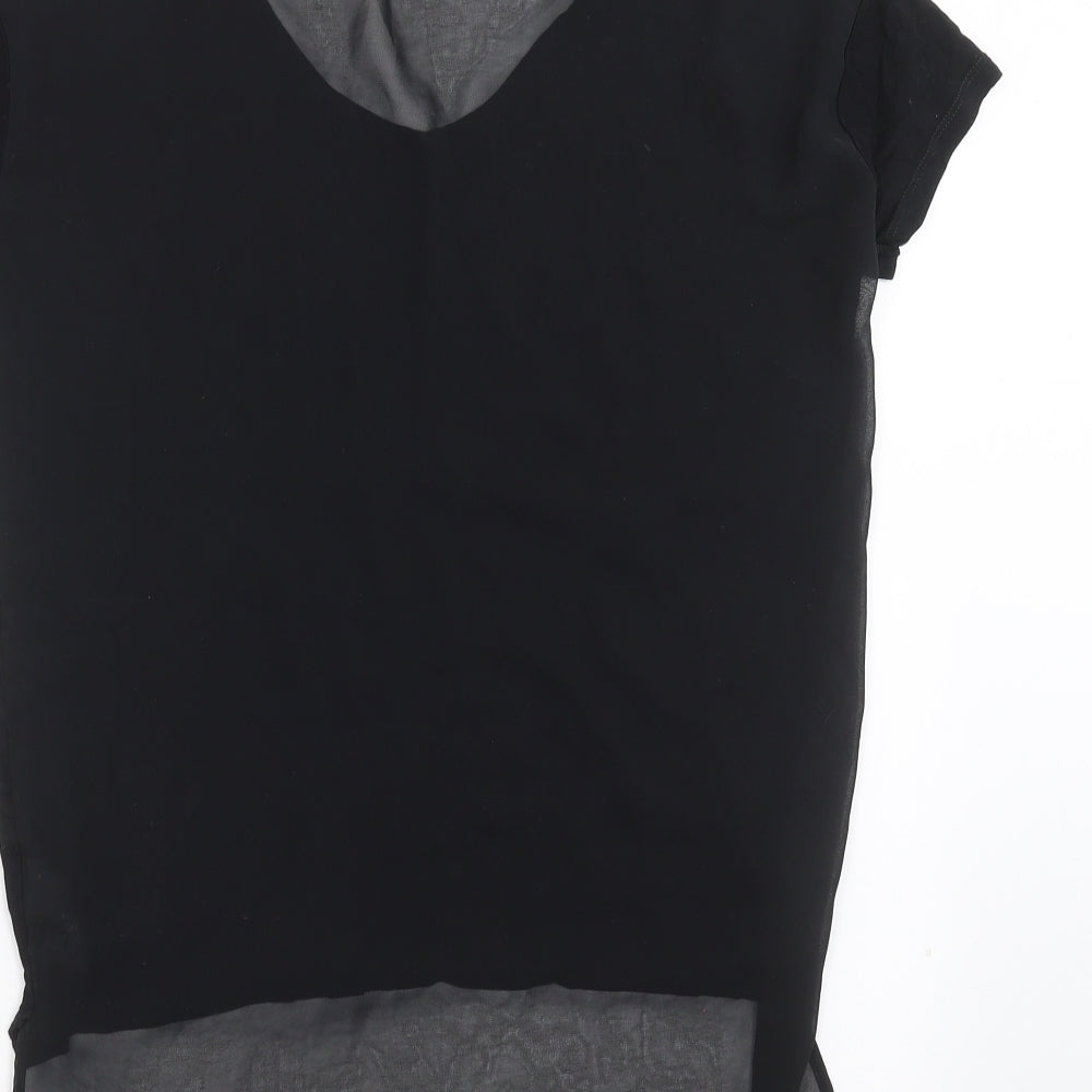Womens UK Size 6 NEXT Black Basic T-Shirt