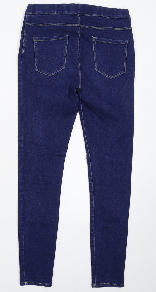 George Womens Blue Denim Jegging Jeans Size 12 L28 in