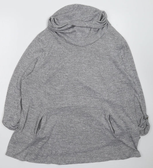 Womens UK Size 12 Principles Grey Pullover Jumper