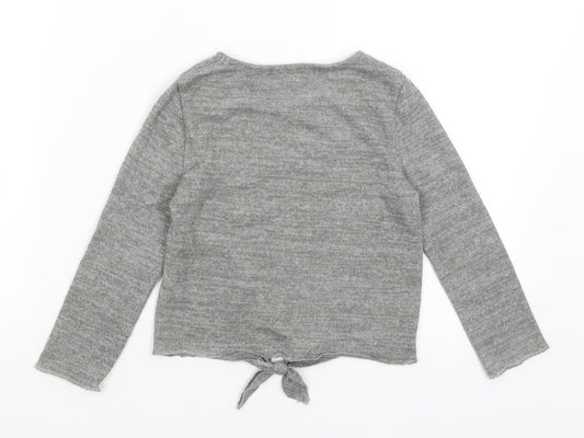 Kiabi Girls Grey Basic T-Shirt Size 5 Years