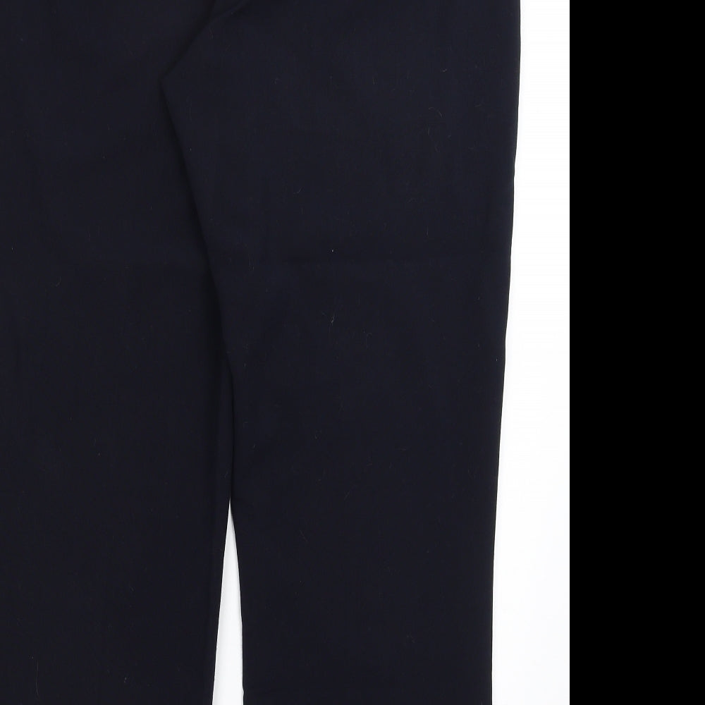 Womens UK Size 16 Collection Regular Fit Dress Pants Blue Trousers