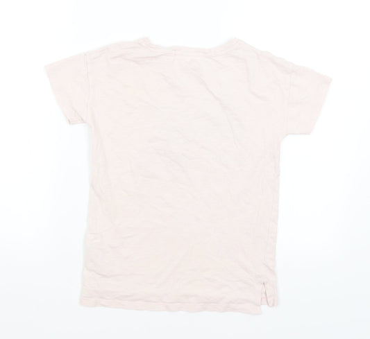 NEXT Girls Pink Basic T-Shirt Size 9 Years