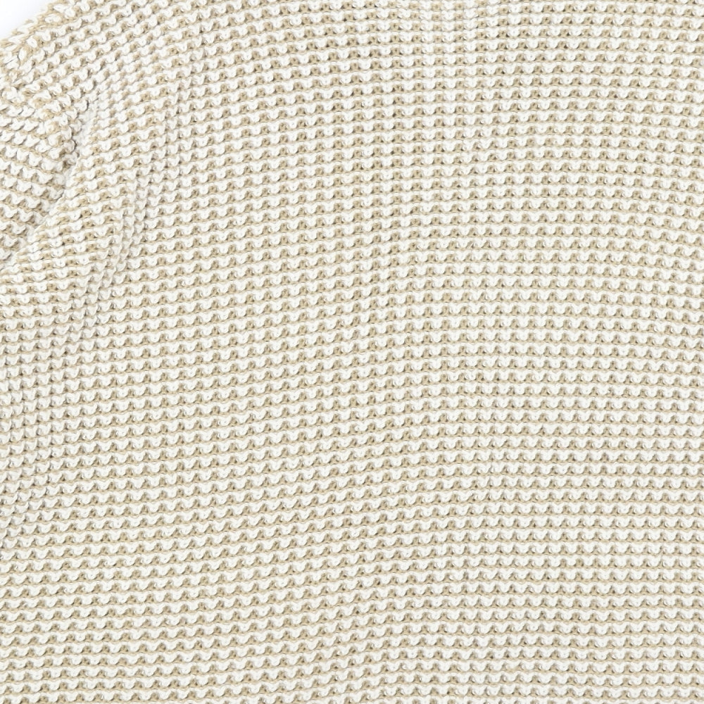 Envy Womens Beige Full Zip Jumper Size M