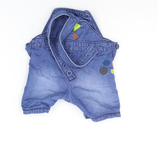 Matalan Baby Blue Dungaree One-Piece Size 0-3 Months