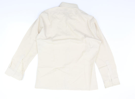 Asdale Mens Beige Button-Up Size 15.5