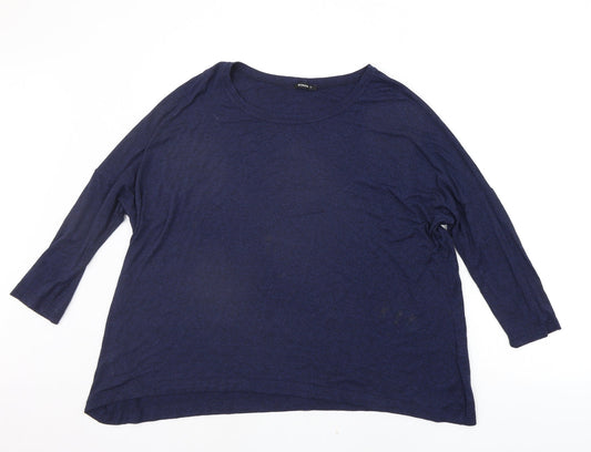 Womens UK Size 14 Roman Blue Pullover Jumper