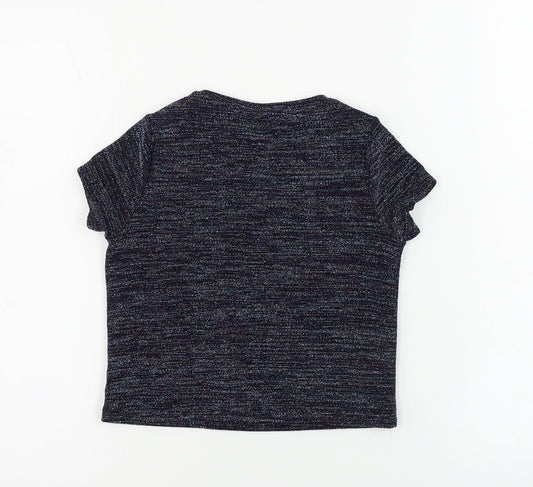 F&F Girls Blue Basic T-Shirt Size 4-5 Years
