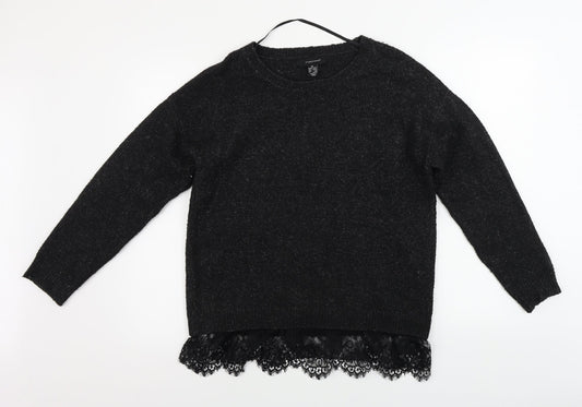 Womens UK Size M Atmosphere Black Pullover Jumper