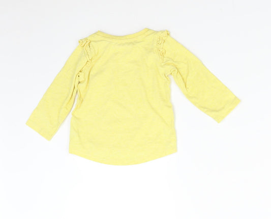 Nutmeg Baby Yellow Basic T-Shirt Size 12-18 Months