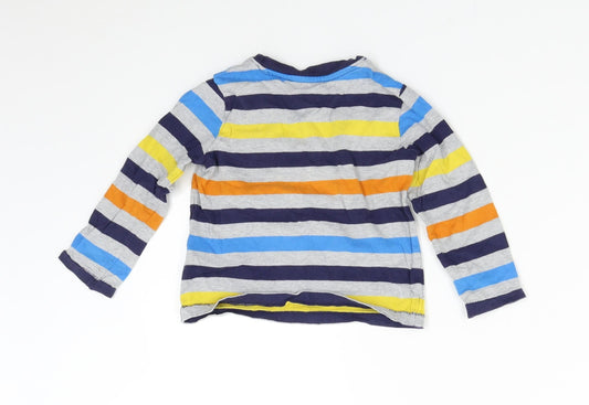 Nutmeg Baby Multicoloured Striped Basic T-Shirt Size 12-18 Months