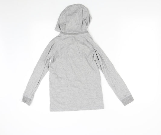 Debenhams Boys Grey Pullover Hoodie Size 9-10 Years