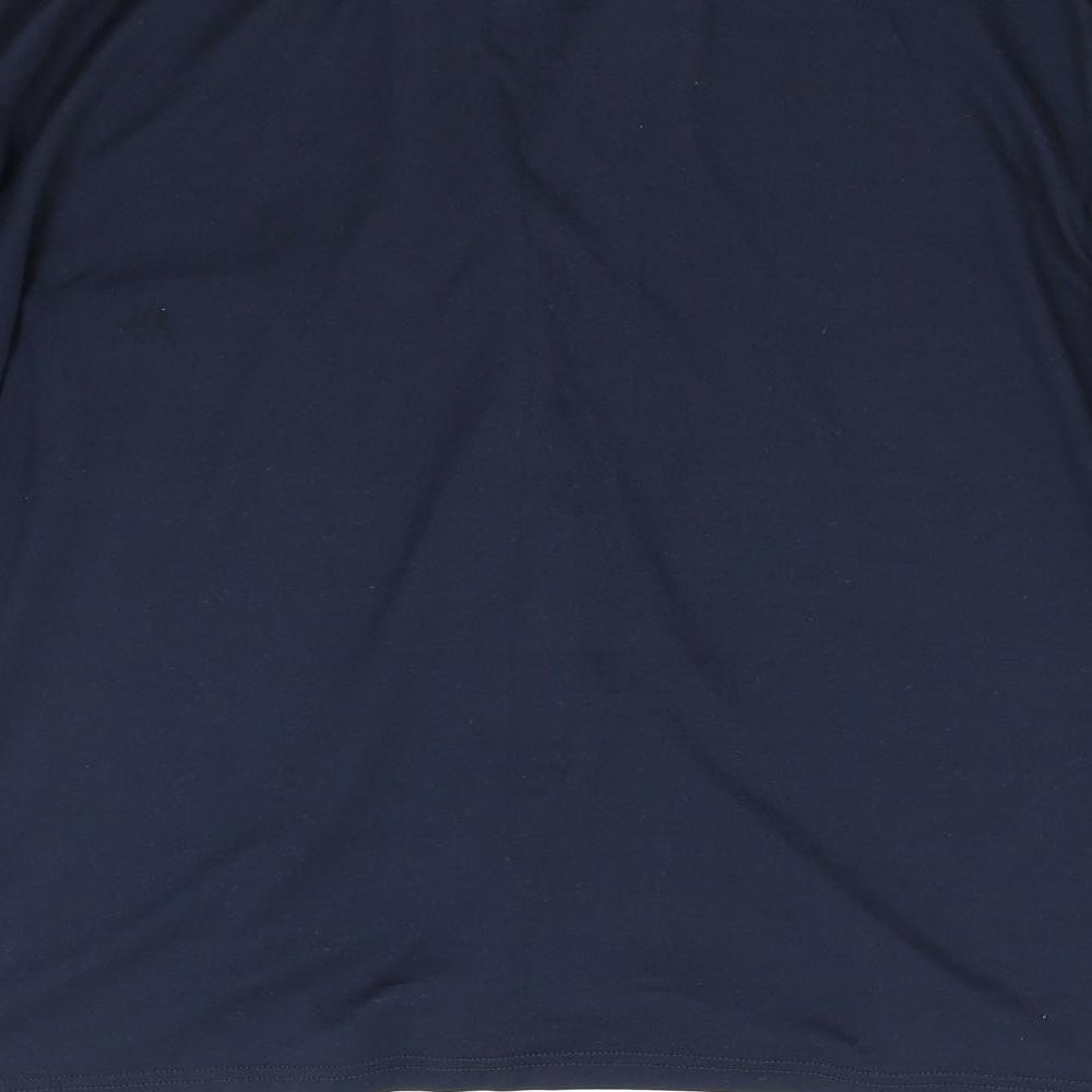 Sleep In Womens Blue Solid Top Pyjama Top Size 10