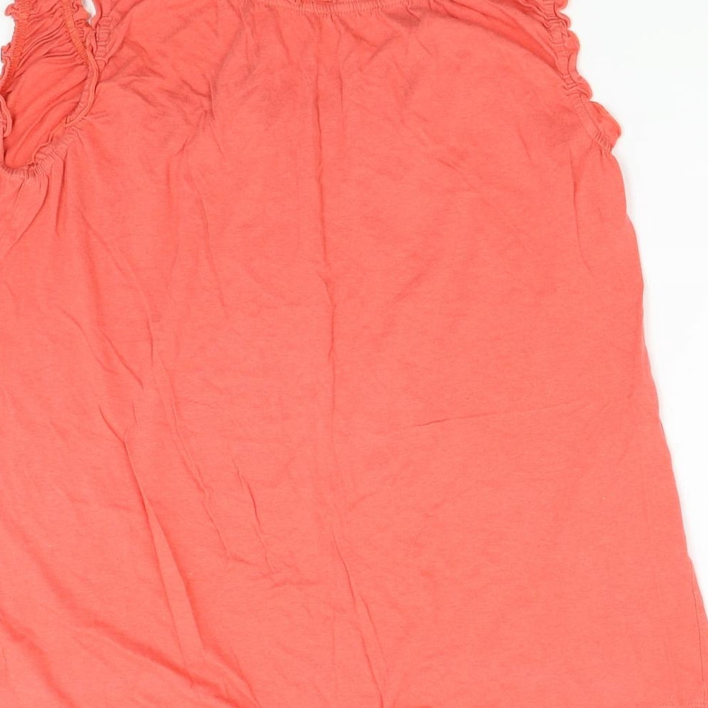 TU Womens Orange Basic Tank Size 14