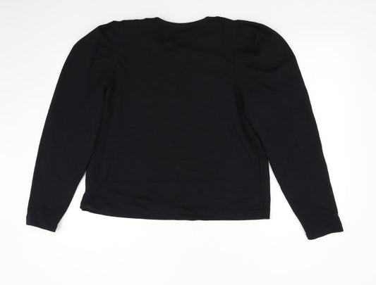 Womens UK Size M NEXT Black Pullover Sweatshirt