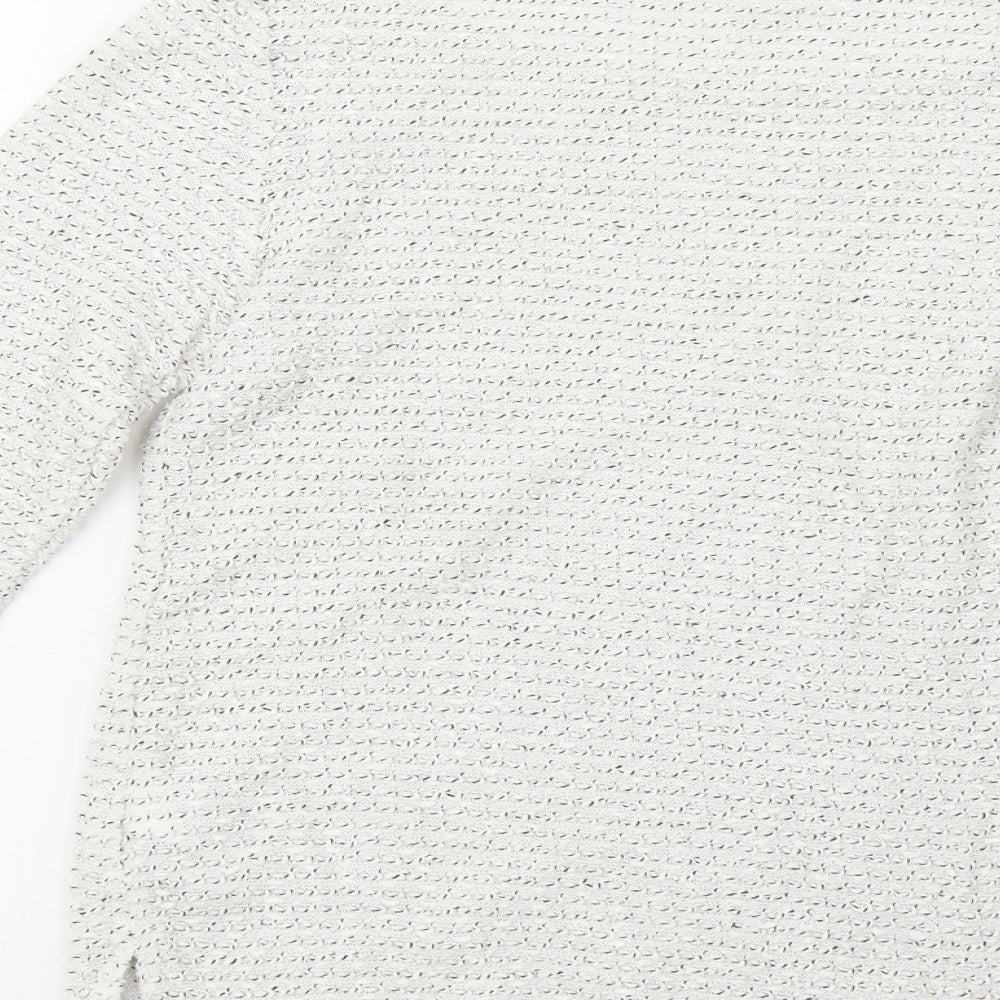 H&M Womens White Pullover Sweatshirt Size XS