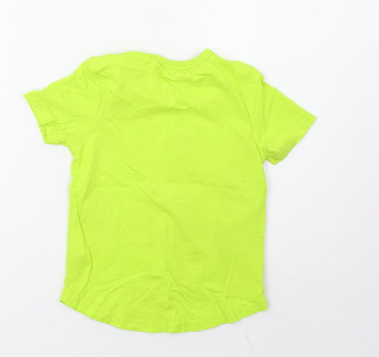 George Boys Green Basic T-Shirt Size 5-6 Years