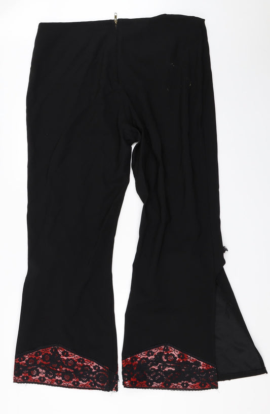 FHP Womens Black Trousers Size 18 L29.5 in