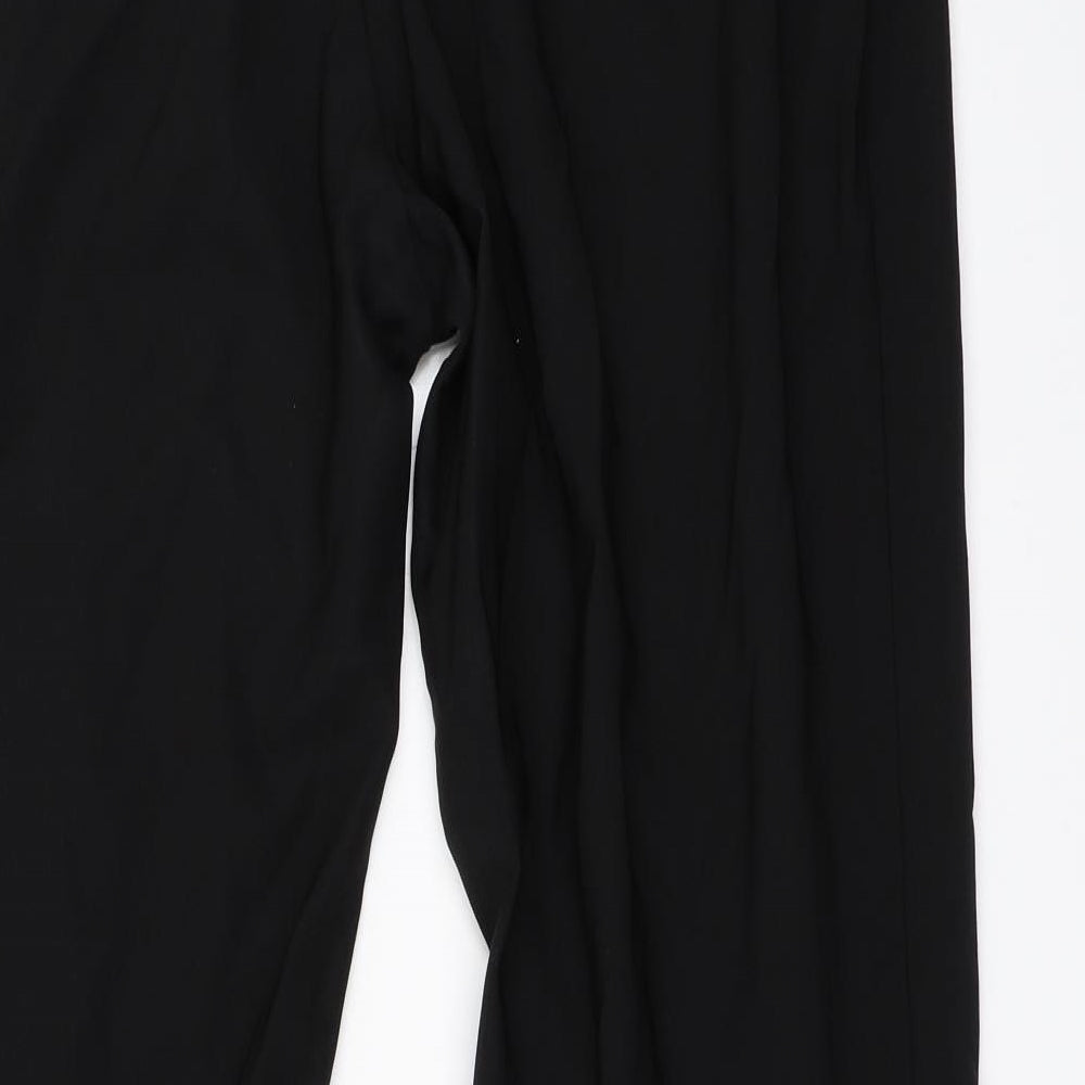 Brand and care label for FHP women’s black trousers, size UK 18, 29.5-inch leg