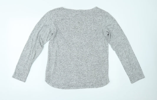 Womens UK Size S H&M Grey Basic Blouse