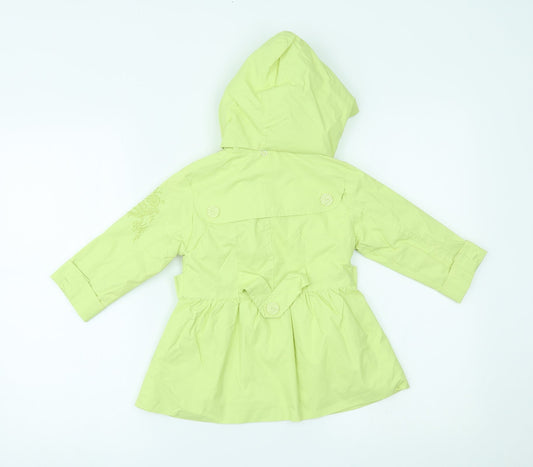Evil Girls Green Rain Coat Coat Size 2 Years