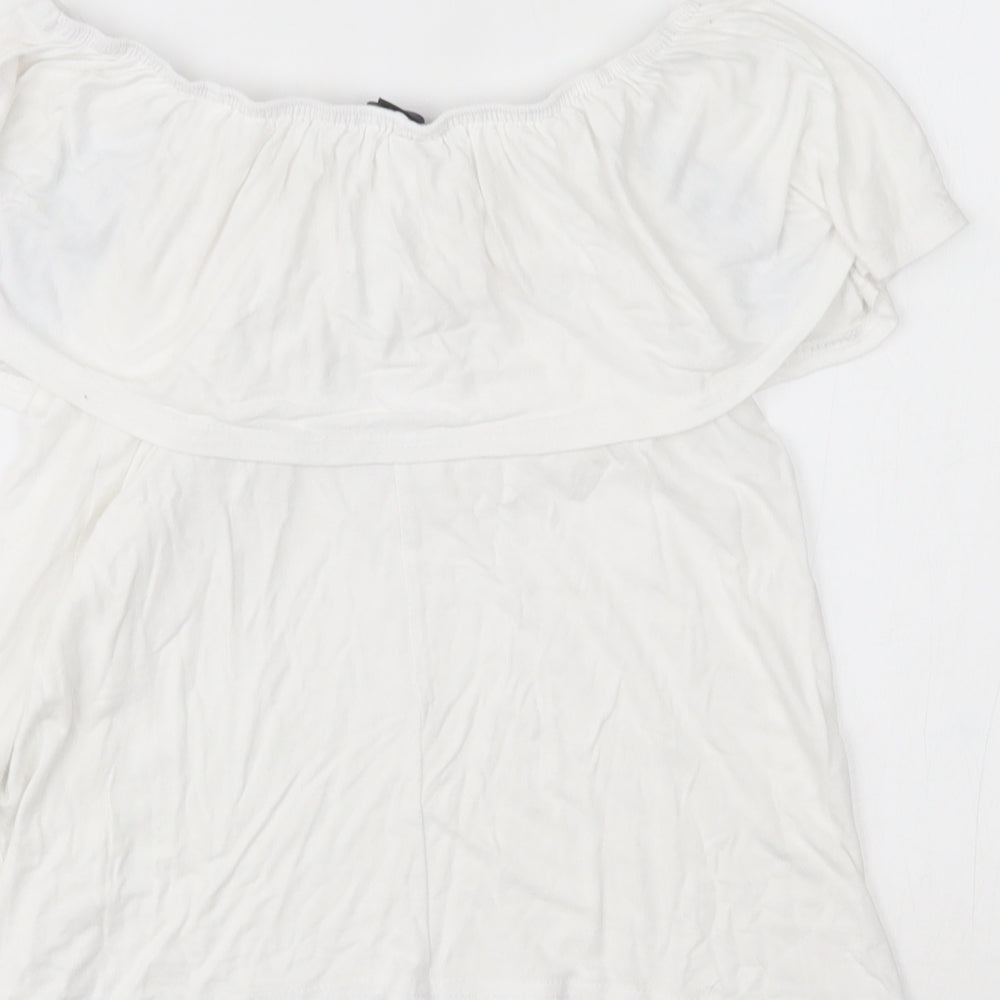 Primark Womens White Basic Blouse Size 6