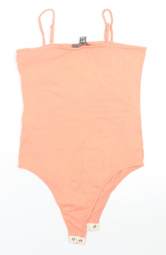 Primark Womens Orange   Bodysuit One-Piece Size 10