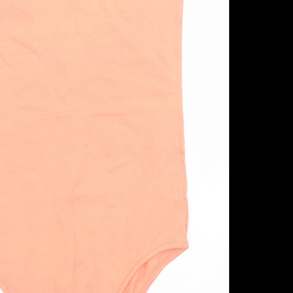 Primark Womens Orange Bodysuit One-Piece Size 10