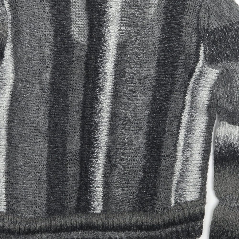 Brand and care label for Crafted women’s grey jumper, size UK 12
