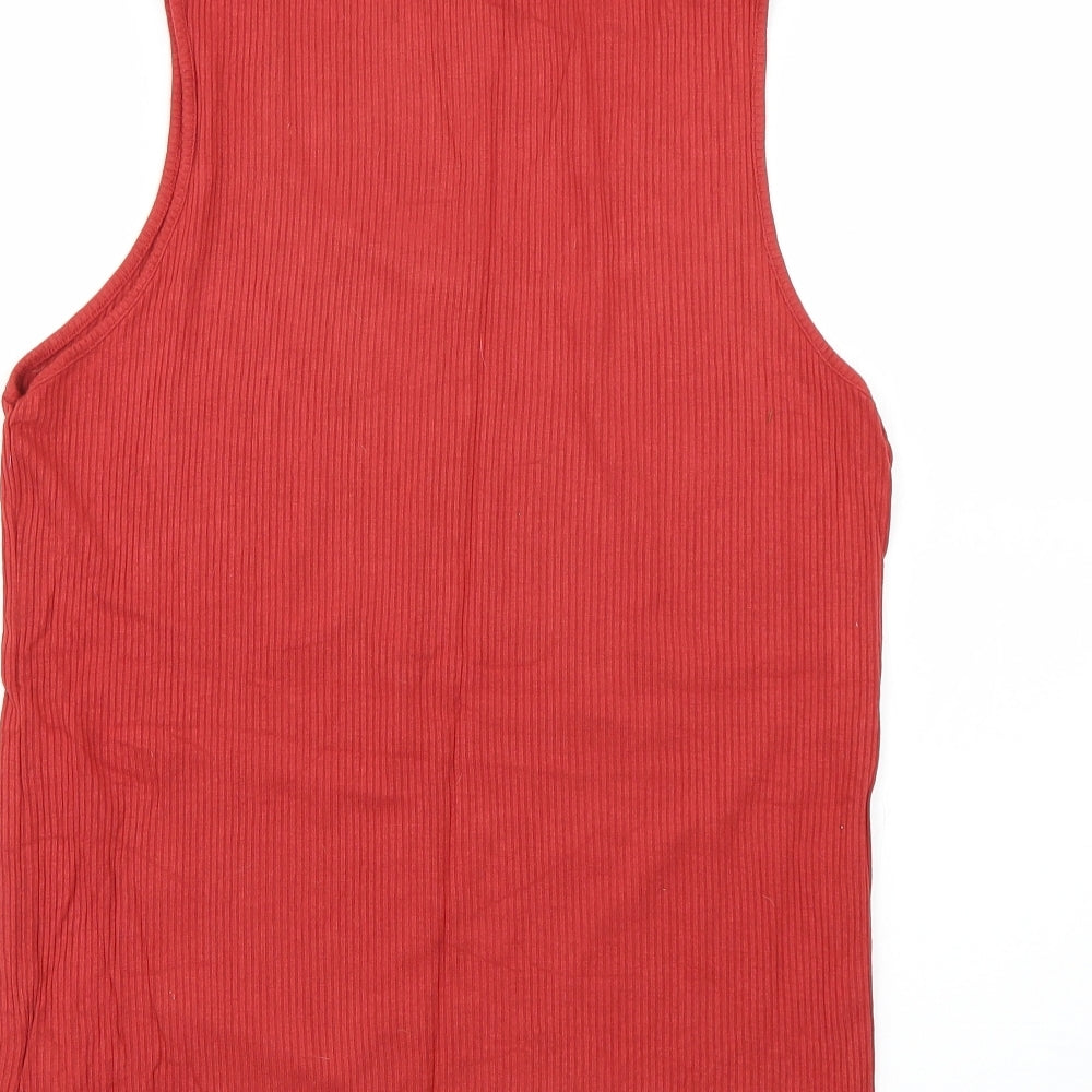 Marks and Spencer Womens Brown Basic T-Shirt Size 14