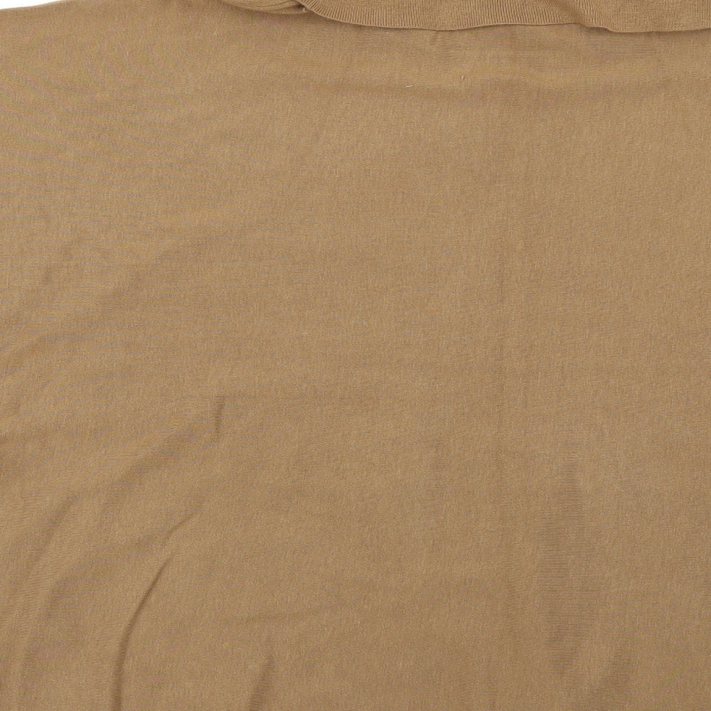 Charter Club Womens Brown Overcoat Poncho Size S