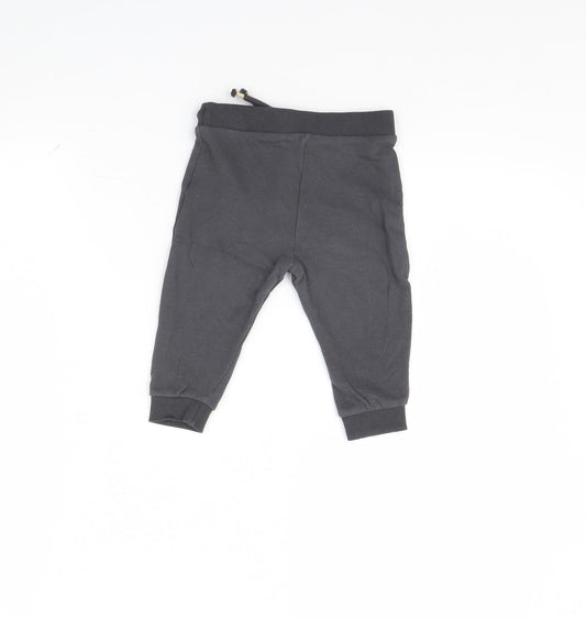 Disney Baby Grey Jogger Trousers Size 9 Months - Mickey Mouse