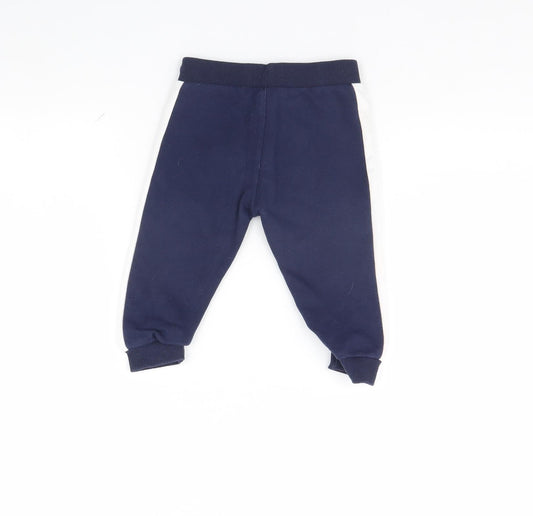 Fred & FLo Baby Blue Jogger Trousers Size 9 Months