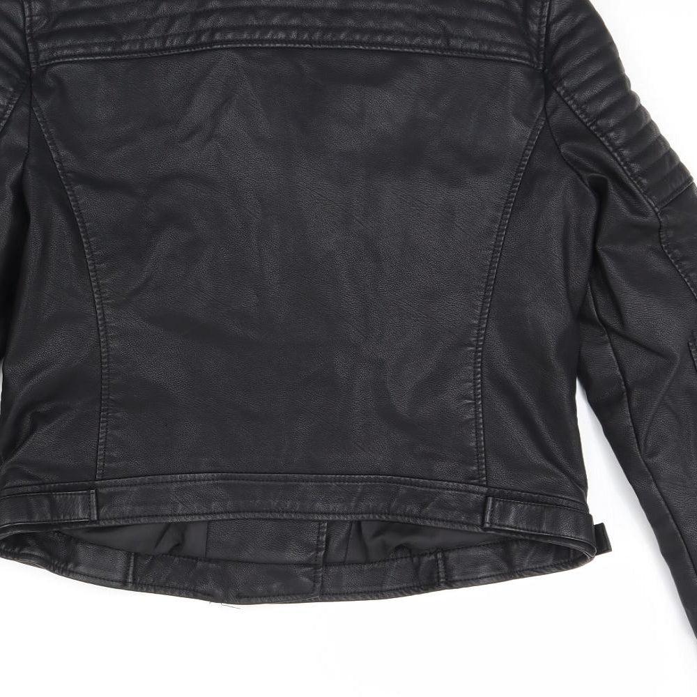 Womens UK Size L FOREVER 21 Black Jacket