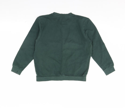 George Boys Green Pullover Jumper Size 9 Years
