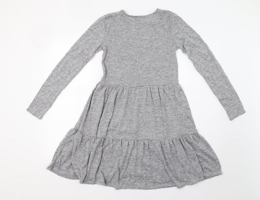 New Look Womens Grey Jumper Dress Size 6