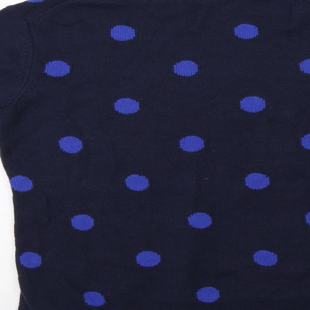 Gap Womens Blue Polka Dot Pullover Jumper Size L