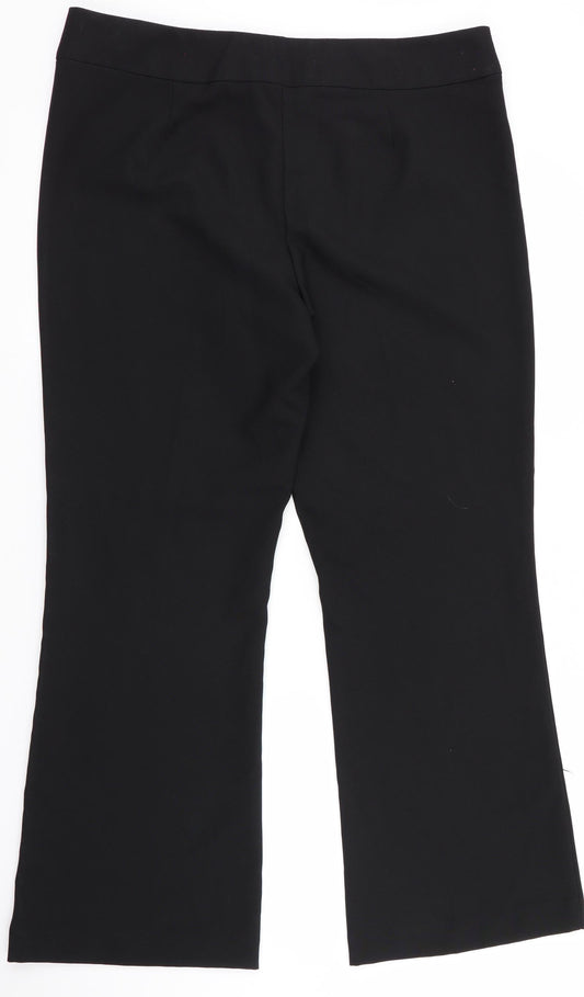 George Womens Black Trousers Size 14 L28.5 in