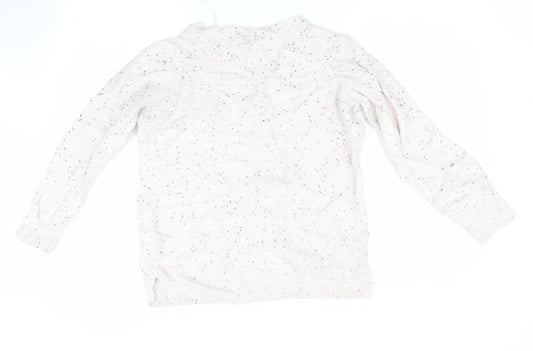 Womens UK Size S Peacocks Beige Pullover Jumper