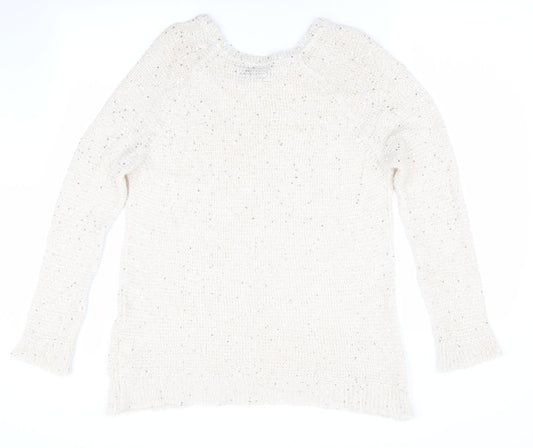Womens UK Size 8 Topshop Beige Pullover Jumper